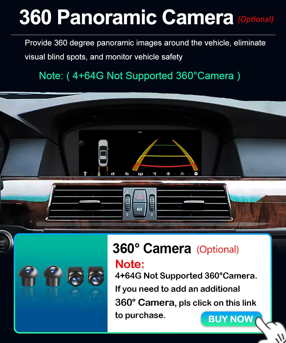 8,8'' Auto-Video-Multimedia-Player Android 16 BT für BMW 3/5er Serie E60 E61 E90 E91 E92 E93 2005 - 2012 CCC CIC System GPS-Navigation – Detail 15