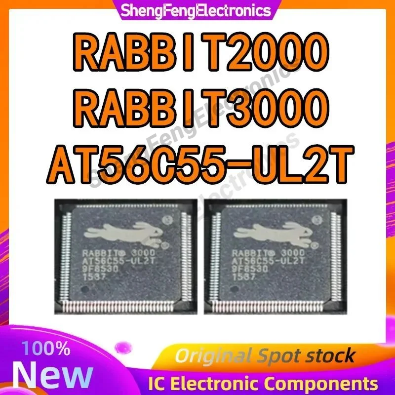 

2 шт. RABBIT3000 AT56C55-UL2T RABBIT2000 QFP100 микросхема на складе