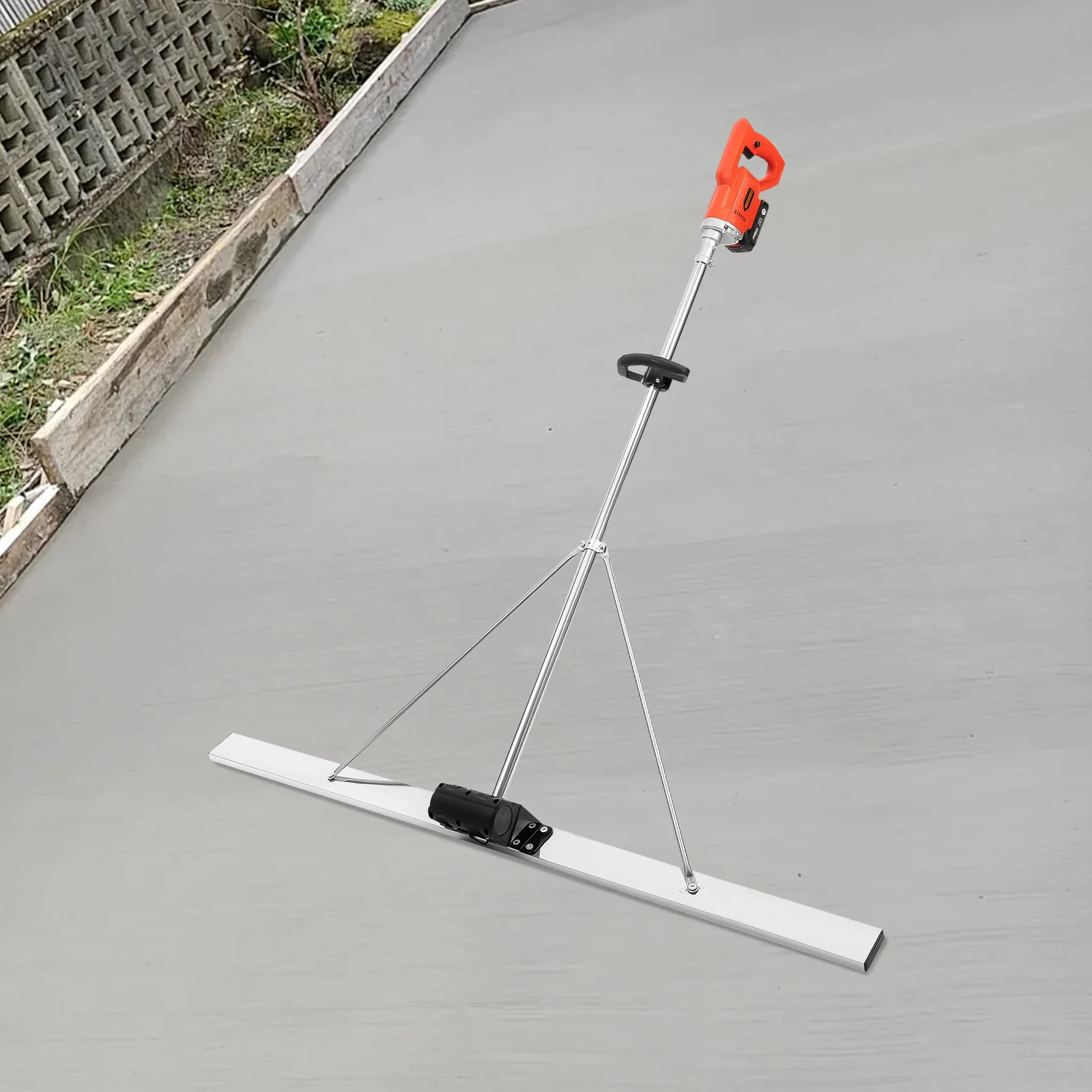 

Concrete Vibratory Screed 110V Electric Concrete Polisher Vibration Ruler Concrete Leveling Hand-Held Vibration Scraping Ruler