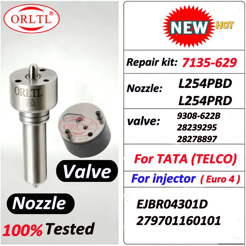 

EJBR05701D EJBR04301D Repair Kit 7135-629 Nozzle L254PBD Valve 9308-622B 28239295 28278897 for Applied TATA INDICA 1.4L