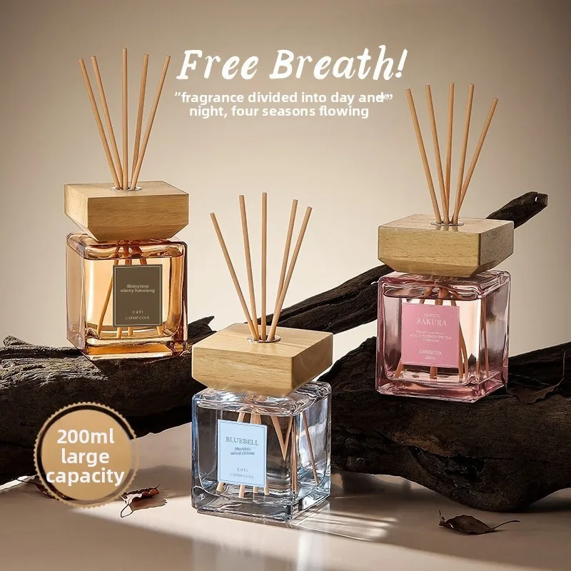 Aroma Diffuser Bedroom 200ml Large Capacity Liquid Air Freshener Reed Diffuser