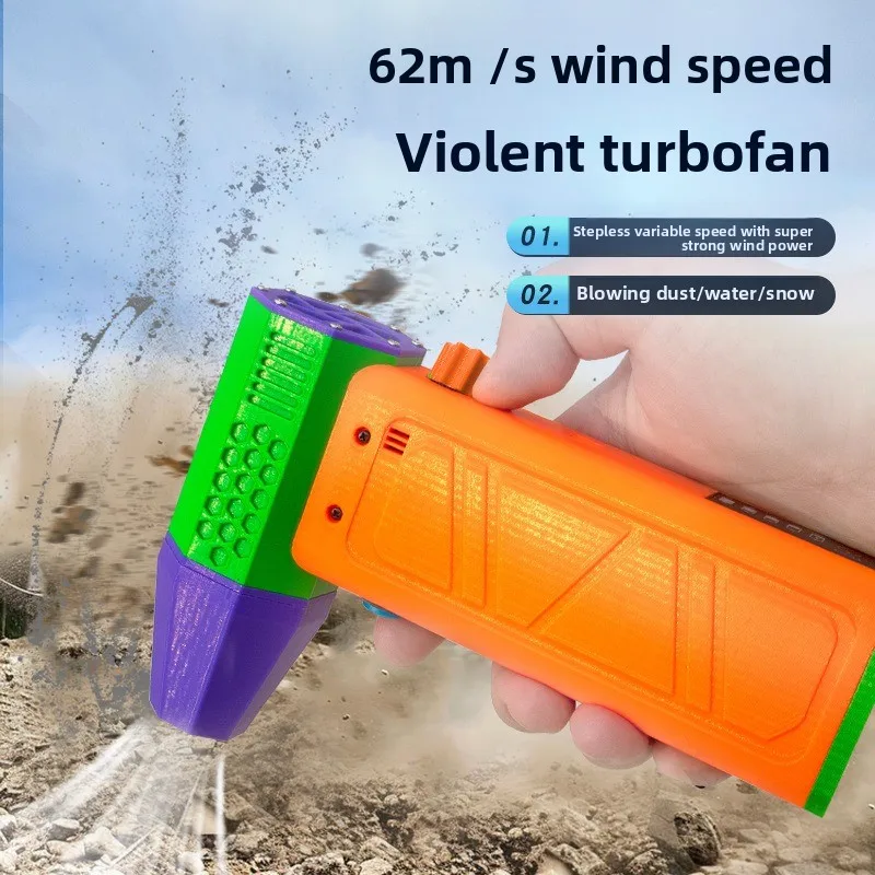 Handheld High-Speed Turbo Air Gun - Brushless Ducted Turbine Fan Powerful Blower