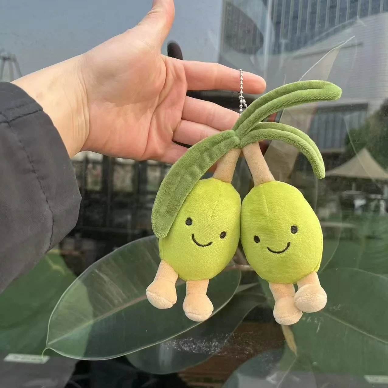 Jellycat-muñeco de Hockey, Mini mochila de felpa, juguete de peluche de grano de café, diseño de trompeta pequeña, regalo Ideal para niños, fanáticos de la película