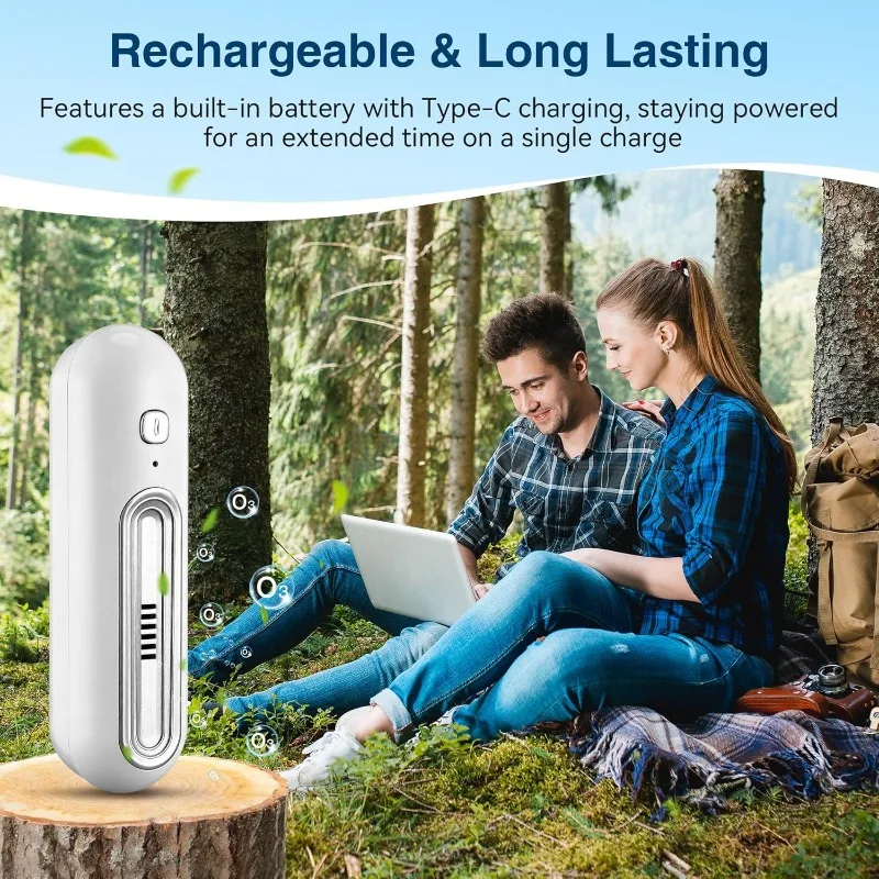 1PC Refrigerator Deodorizer Air Purifier USB Charging Food Shelf Life Extender Remove Odor Remover Air Freshener for Shoe Toilet