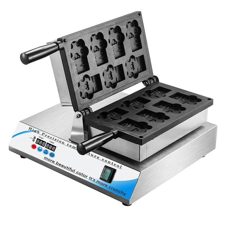 7pcs Cat Claw Waffle Machine 1800W Cute Shape Animal Paw Waffle Machine 110V 220V Cartoon Pancake Pan