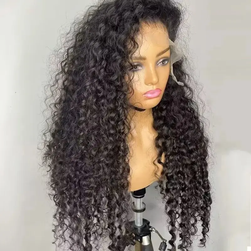 Rosabeauty 180 250 Density Deep Wave 13x4 HD Lace Front Human Hair Wigs 5X5 Preplucked Glueless Ready To Go Curly Wig 40 Inches