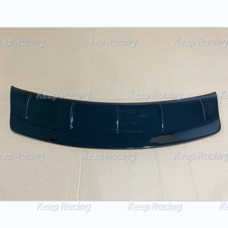 Glossy Black Fiberglass Rear Splitter For R35 GTR OEM Fiber Glass Spoiler Blade Add On Gurney Flap FRP Painted Trunk Wing Lip