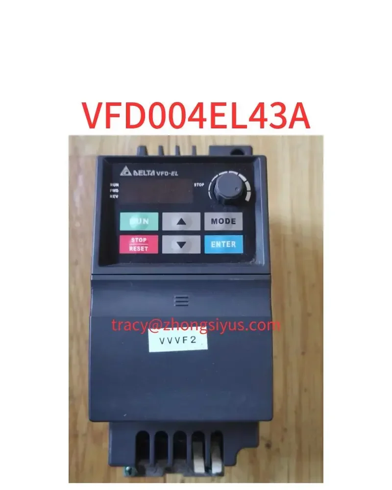 

Used frequency converter vfd004el43a 0.4 kw 380V