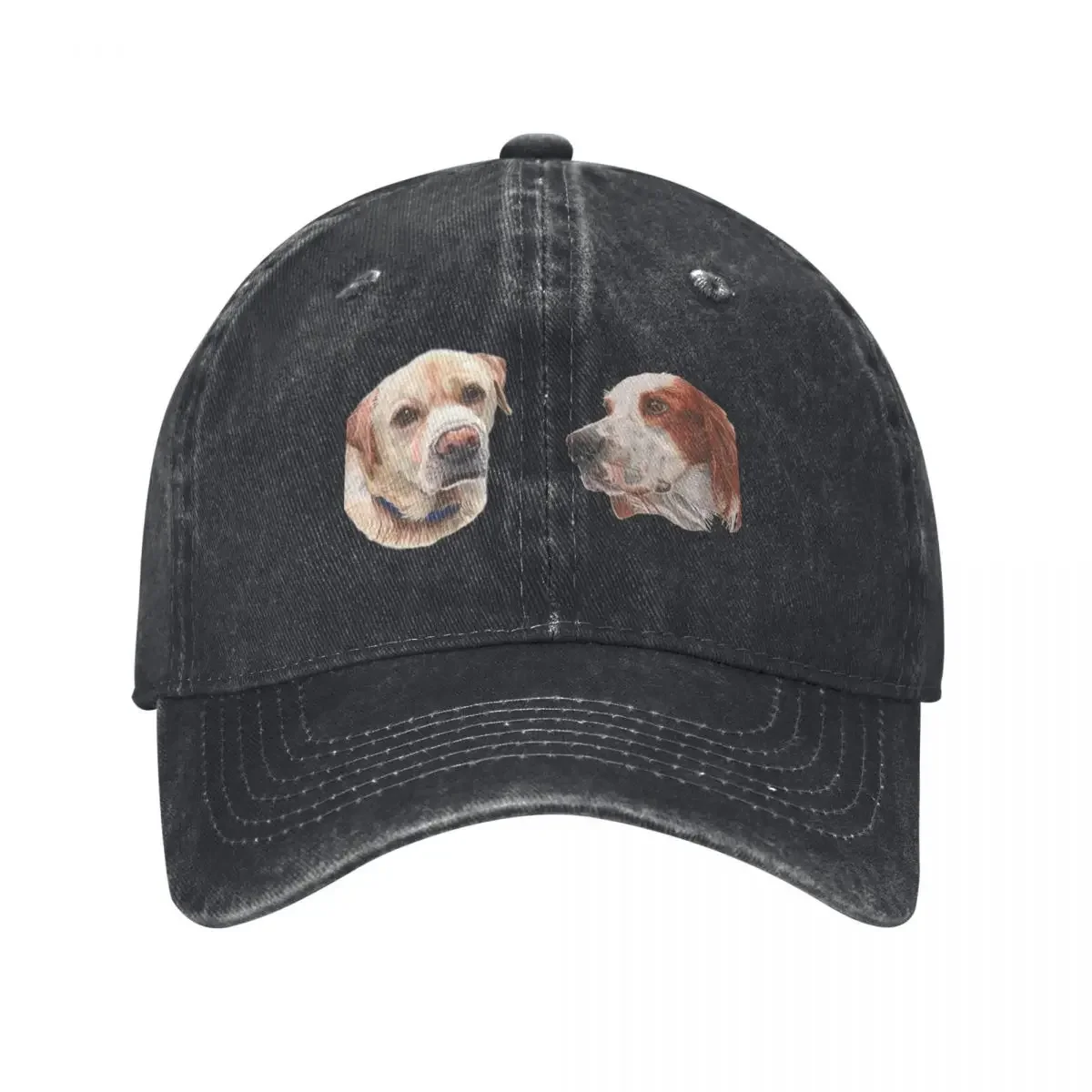 Yellow Labrador and Setter pattern Baseball Cap fishing hat Cosplay Thermal Visor Women's Hats For The Sun Men's