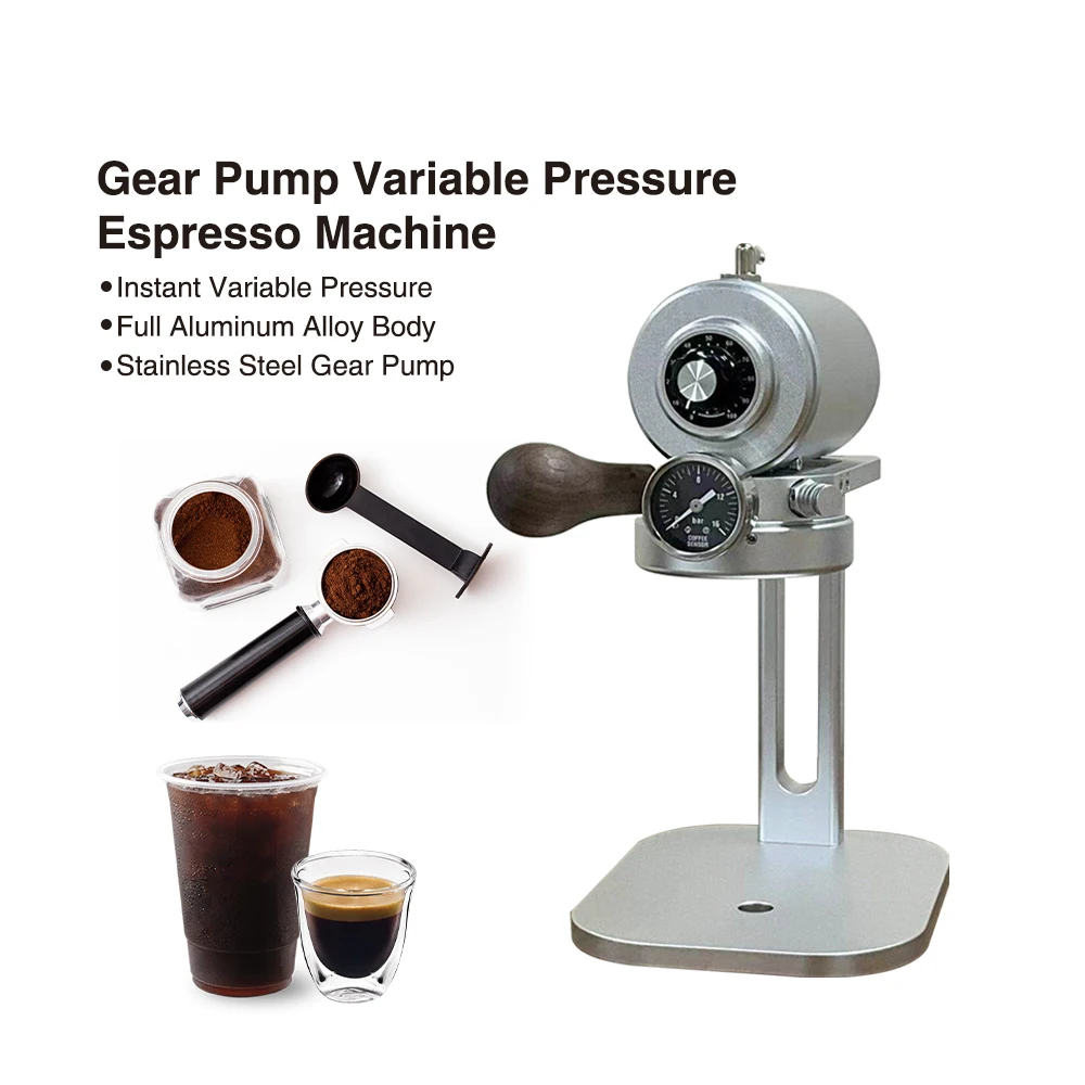 

Профессиональная кофемашина для эспрессо с насосом для горячего и холодного заваривания, регулируемым давлением 9-15 бар, 58 мм, уличная, алюминиевая