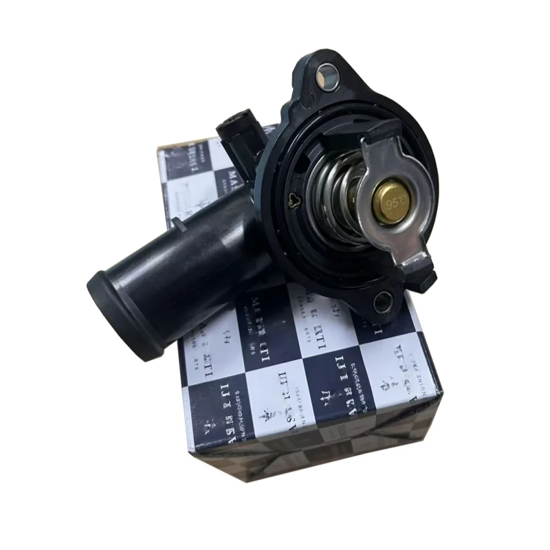 Carcasa del termostato del refrigerante del motor del coche para Maserati Ghibli 2014-2021 330424 323056 reemplazo