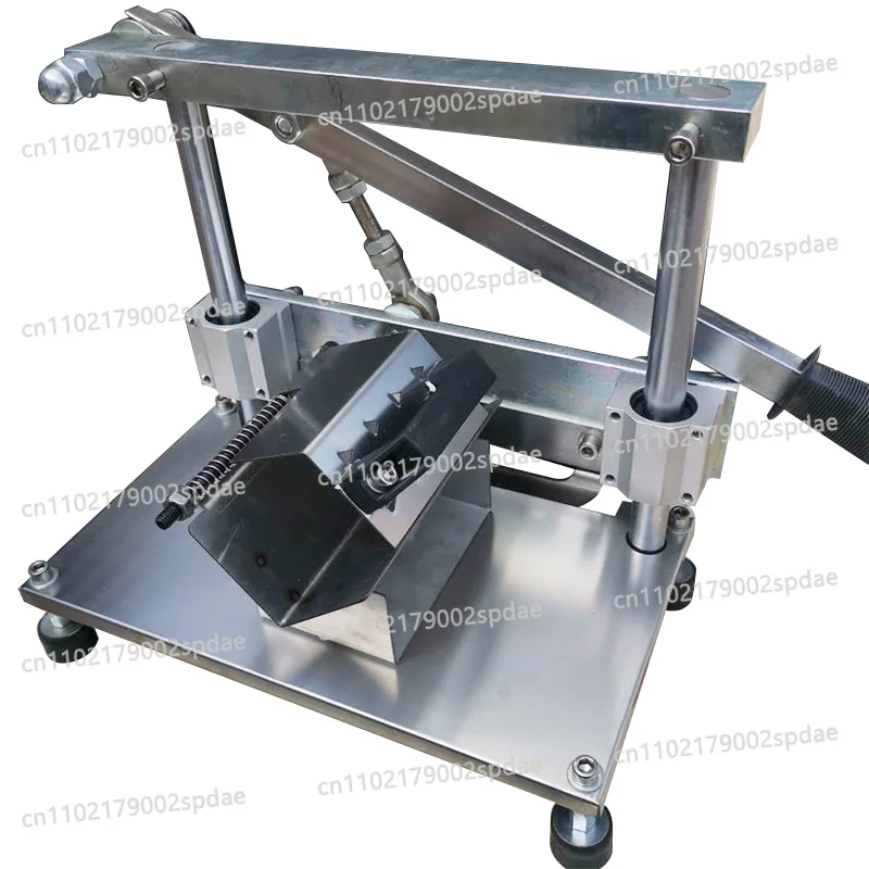 Manual Lever Meat Slicer Stainless Steel Cutter for Frozen Lamb & Beef Household & Commercial Use