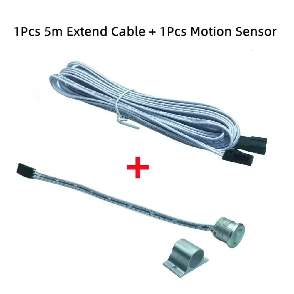 PIR Motion Sensor And Extension Cable 120 Degrees/3 Meters Human Body Induction Switch For Staircase LED Stair Light Controller