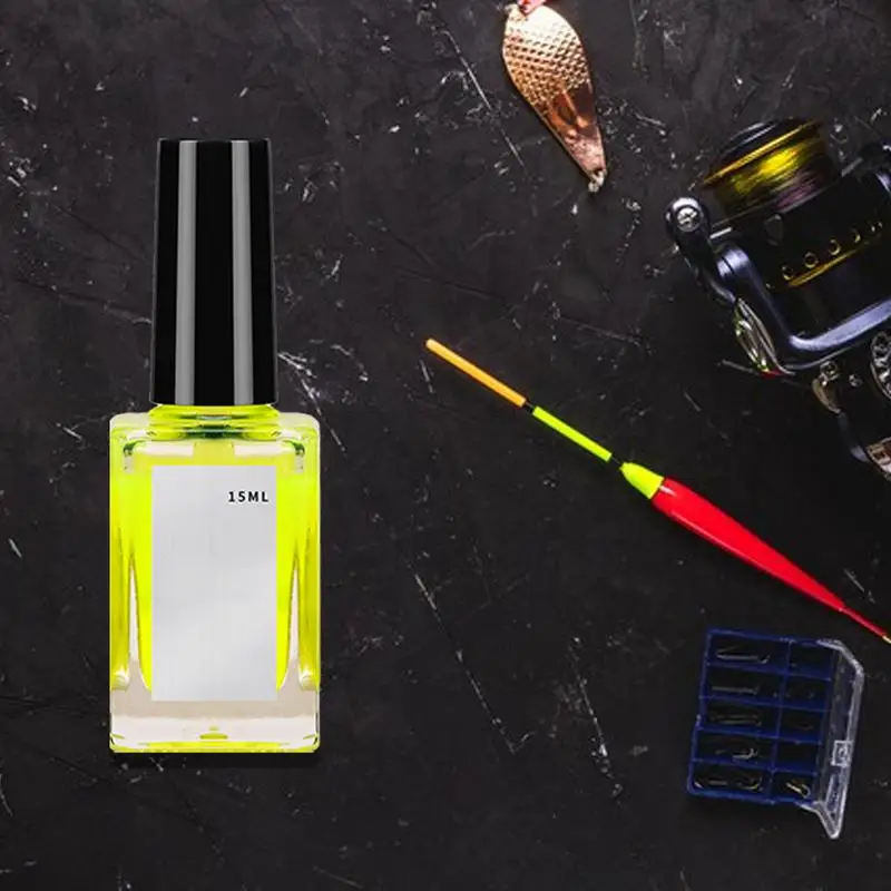 Fotografia 5: Pintura à prova d'água para iscas de pesca fluorescente multiuso pintura flutuante de pesca 15ml suprimentos de pesca fáceis de usar