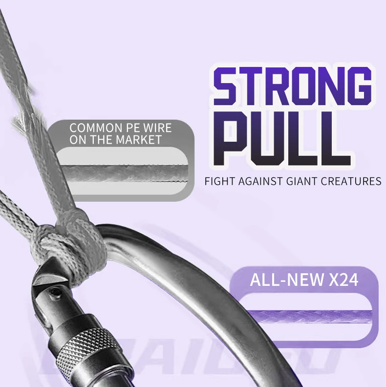 Neue YGK G-Soul X24 Strands PE Geflochtene Angelschnur 300/500/1000M Ultra-Multifilament Angelschnur Super Glatte Karpfen-Angelschnur – Detail 5