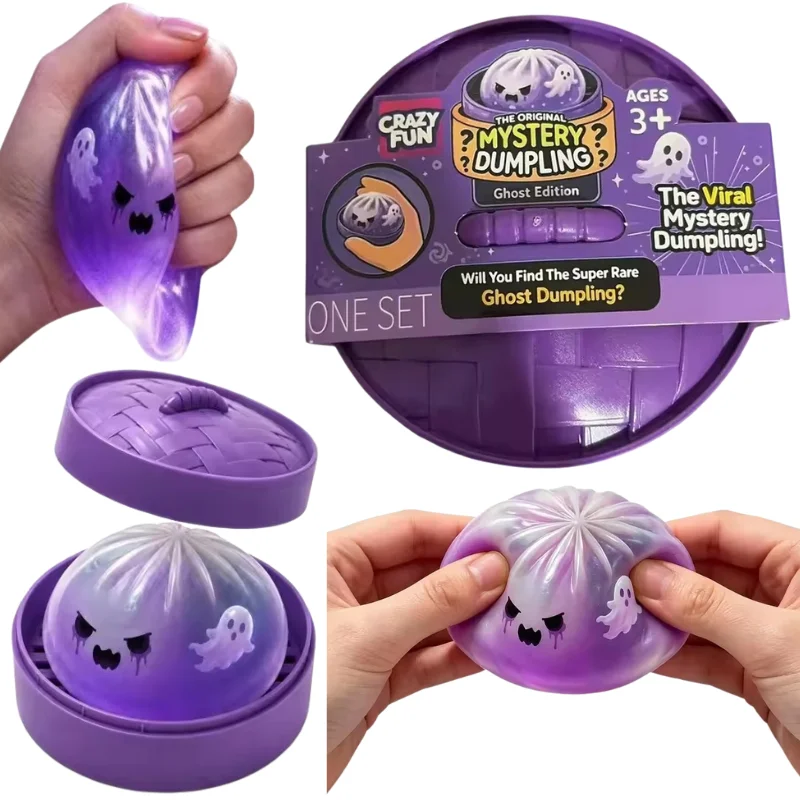 Halloween-Thema 5,5-8,5CM Geister-Dumpling Weich Klebrig Langsam Rückfedernd Tägliche Angstlinderung Heimdekoration Geschenke