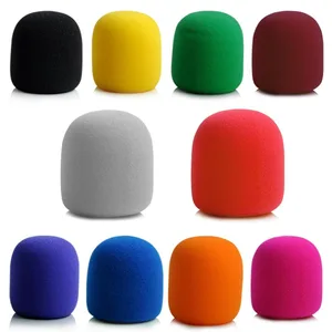 Microphone windshield foam cover, thick microphone covers, studio pop filter, interview, karaoke, dj, 10 colors, black, 7x3.5 cm 8 Main Sales Microphone Foam - №4