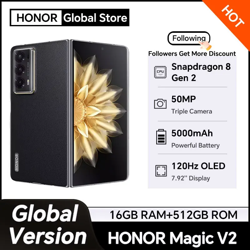 HONOR Magic V2 Global Version 5G Smartphone 7.92