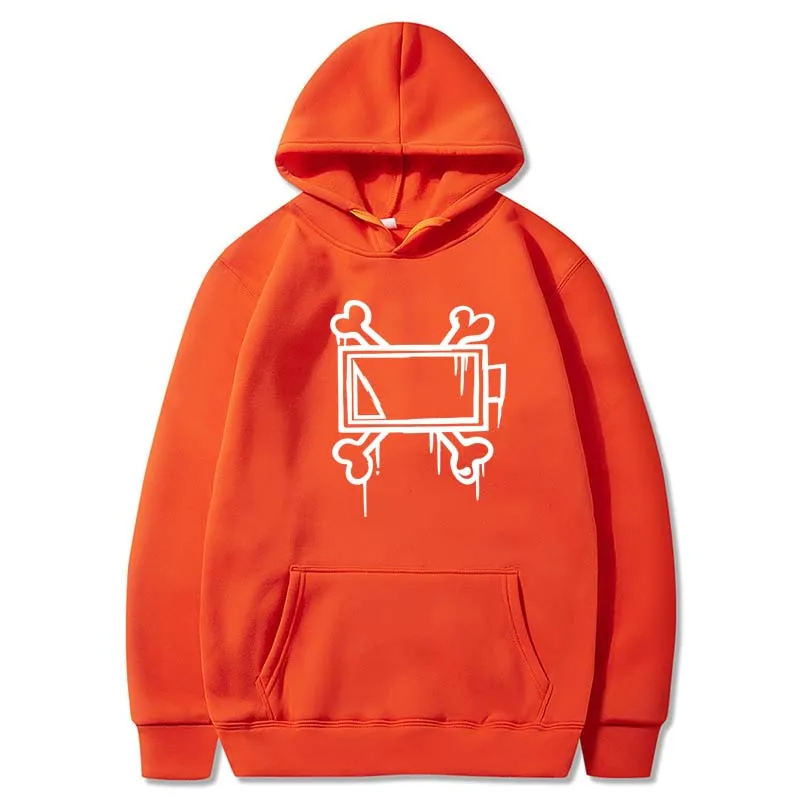 Sweat à Capuche Imprimé MURDER DelarES pour Homme, Vêtement Streetwear à Manches sulf, Décontracté, avec Sourire, pour Printemps et Automne