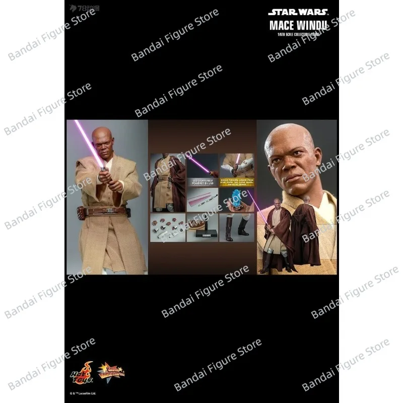 

HOTTOYS HT MMS681 1/6 Mace WinduTM Collectible Figure Star Wars Episode II Attack of the Clones 12" Full Set Male Soldier