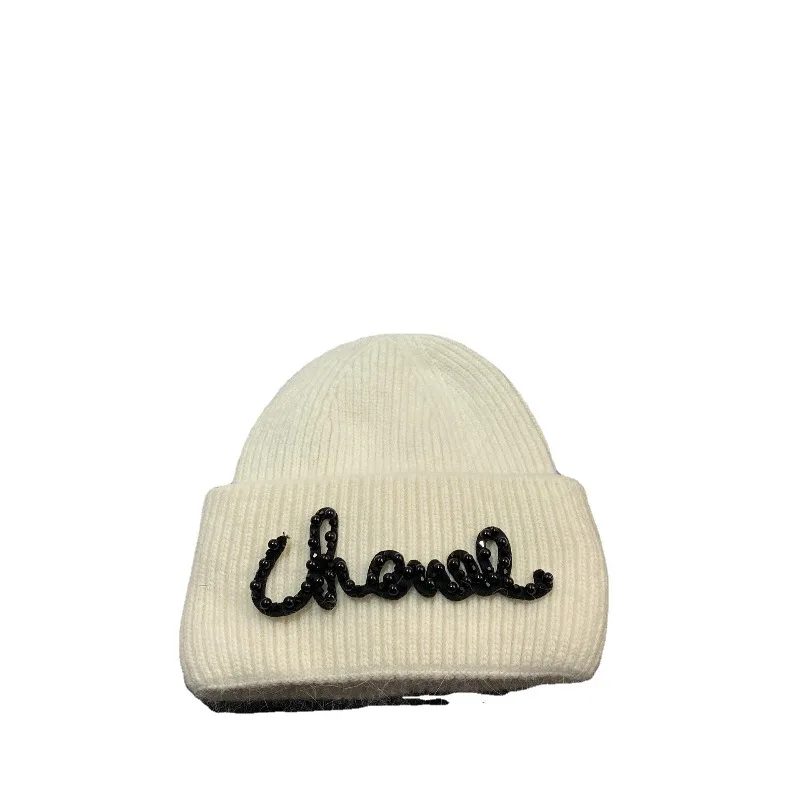 Bonnet ample 2025 pour femmes hiver chaud mélange de fourrure de lapin mignon tricot chapeau mode temps froid casquette doux extensible livraison gratuite ​