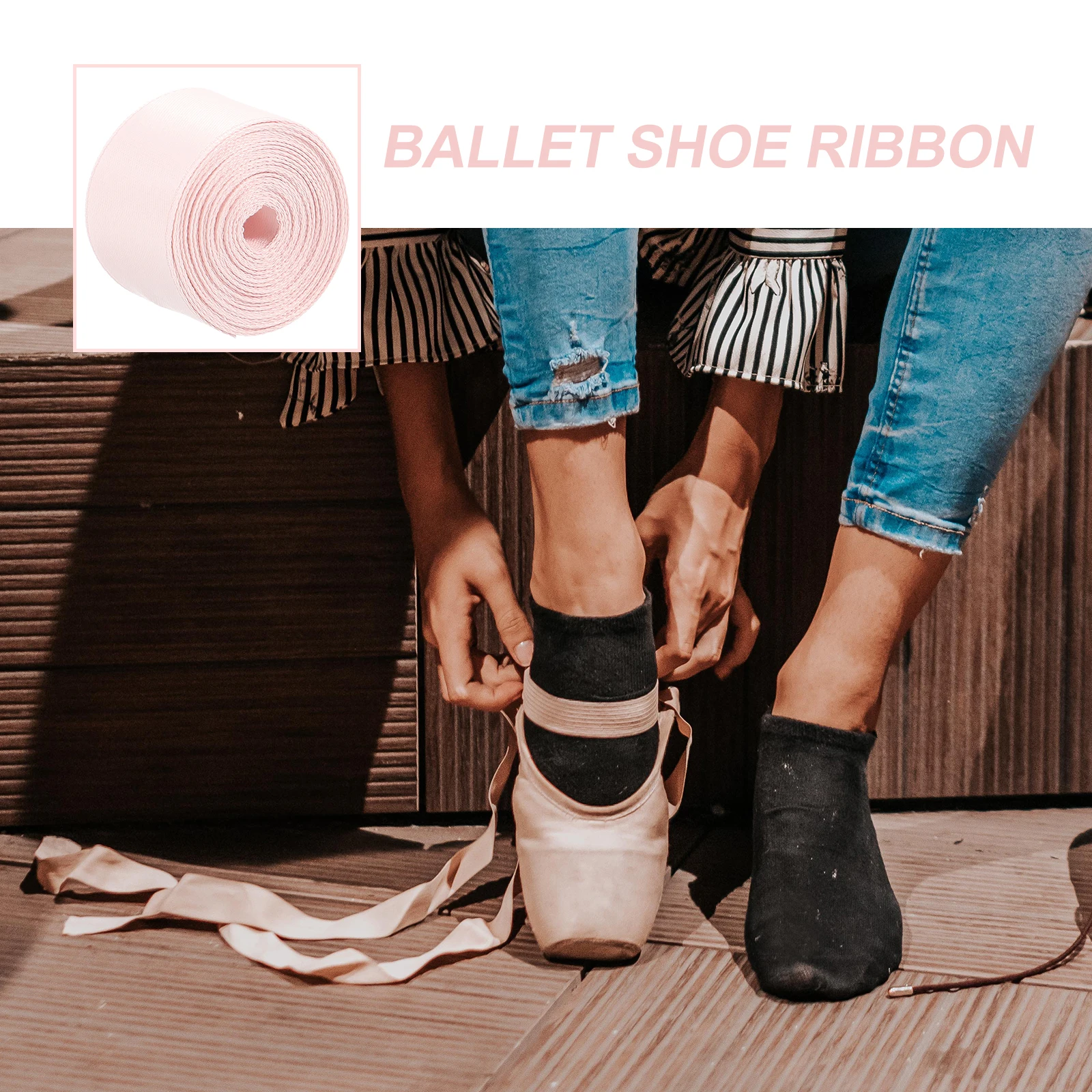 

Durable Satin Shoe Ribbon 20mm Wide 2 5m Per Roll for Dancing Pointe Shoes Elegant Pink Color Long Lasting Yoga Fitness