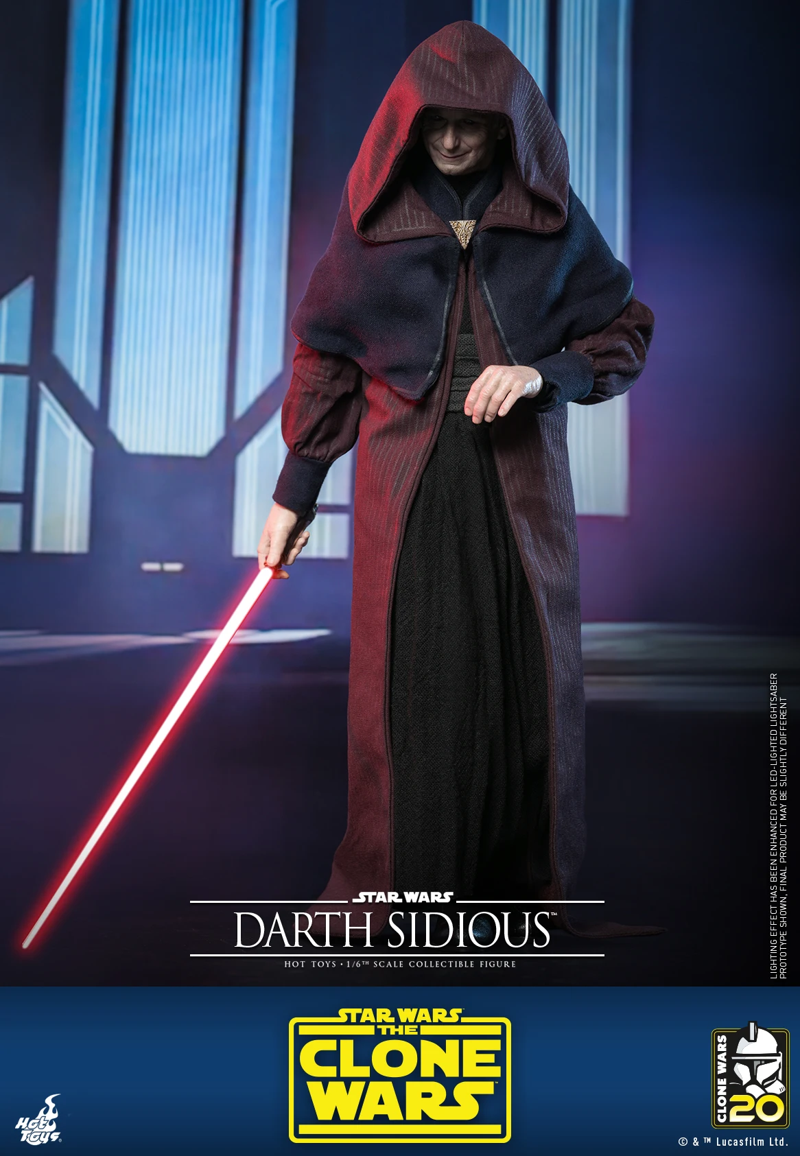 In Stock HT Hottoys TMS102 1/12 Scale Male Star Wars The Clone Wars Darth Sidious Palpatine Full Set 12in Action Figures Model