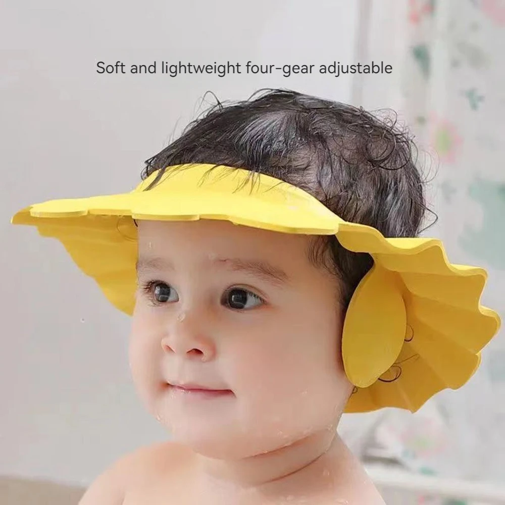 Adjustable Shampoo Shower Cap Waterproof Shampoo Cap to Protect Ears and Eyes from Water, Baby Bath Accessories