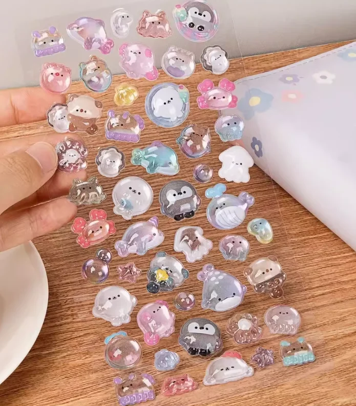 

Новые забавные милые мороженые домашние животные падение 3d рельефная наклейка Скрапбукинг Diy декор для дневника канцелярские принадлежности Kawaii наклейки