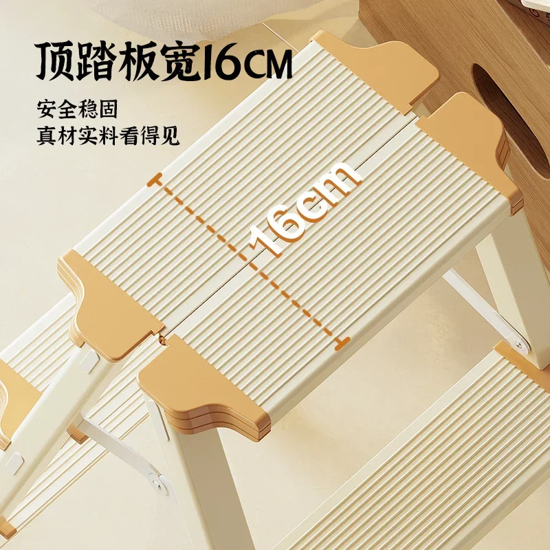 Lightweight Ladder Foldable Step Stools Home Outdoor Aluminum Alloy Folding Step Ladders Ascending Kitchen Ladder Furniture