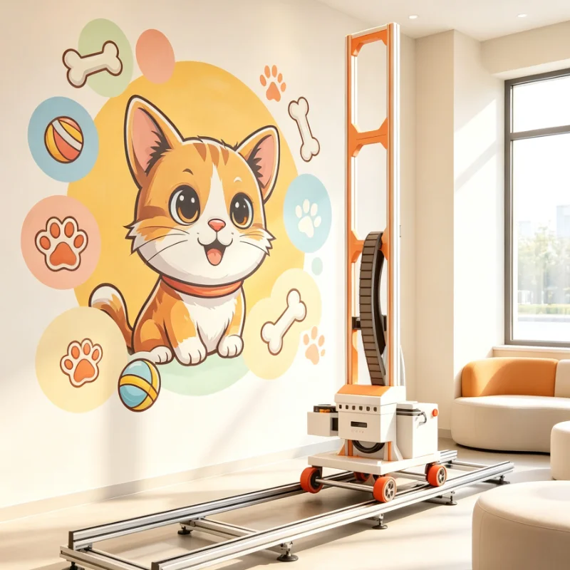Customized 3D Wall Printer With UV Ink And 2880 DPI For Home Decor Wall Art Mural Painting Direct Printing