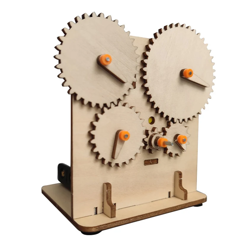 

Wooden Electric Gear Wheel Kids Science Toy Technology Gadget STEM Physics Puzzle Kit Learning Educational Toys for Children