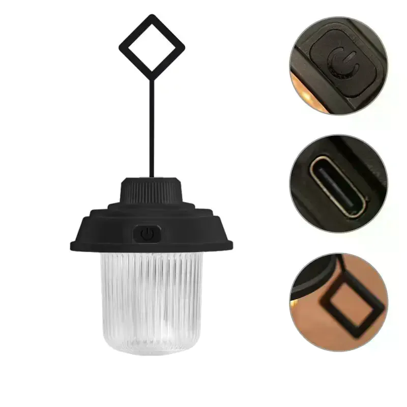 

Перезаряжаемый светодиодный фонарик, уличный USB-фонарик, портативный походный фонарик, ретро-головка лошади, маленькая атмосферная лампа