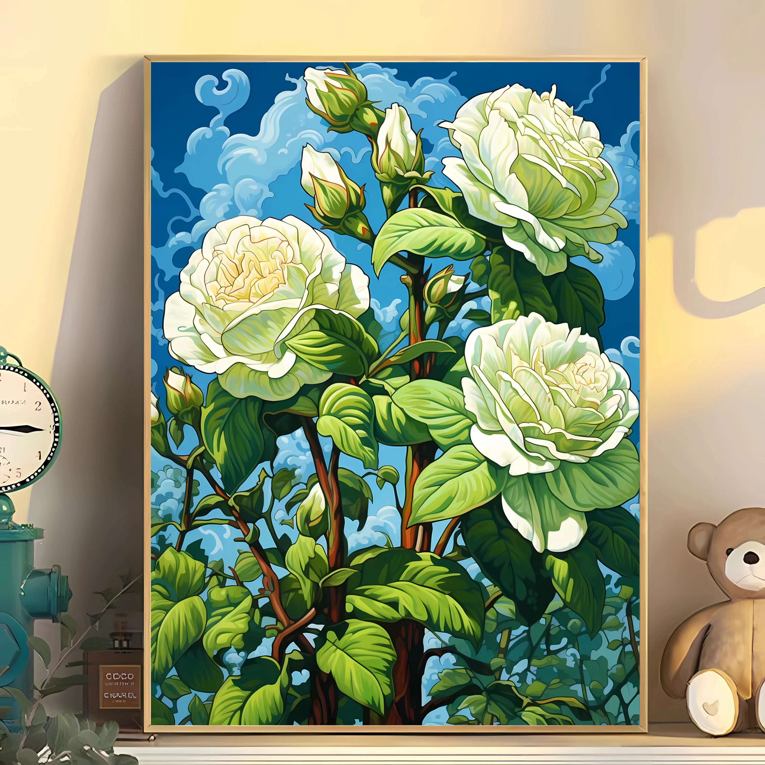 

5400571 Digital oil painting living room decorative painting sofa background wall hanging painting