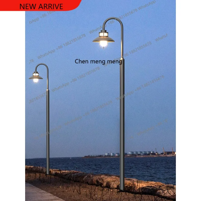 Modern simple outdoor garden lights Villa garden solar pole lights Community scenic garden landscape street lights