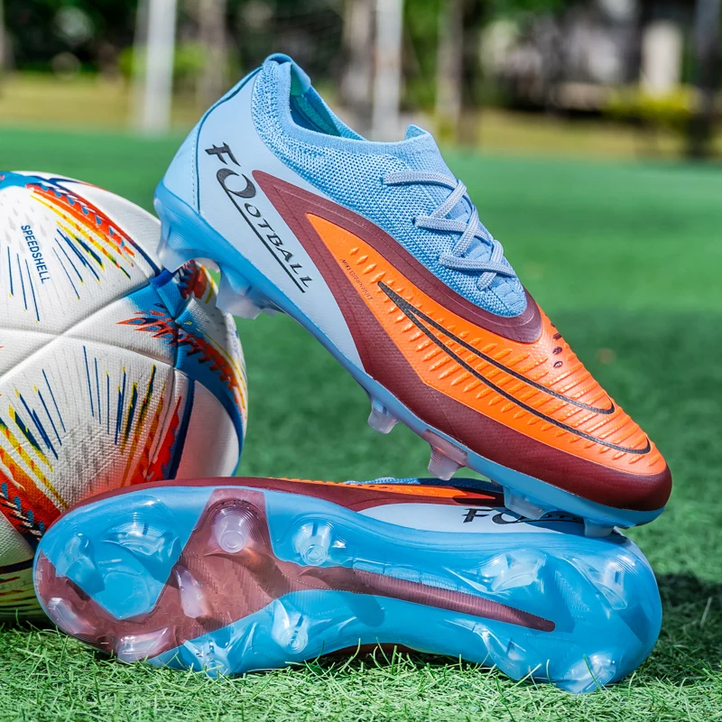 

2025 Fashion Professional Football Boots Men's Soccer Shoes Adults Soccer Cleats Anti-slip Outdoor Sport Shoes Football High