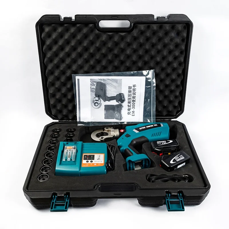 

EZ-300 Battery Electric Power Cable Crimping Tool 16-400MM2 Hydraulic Clamp Tool Set