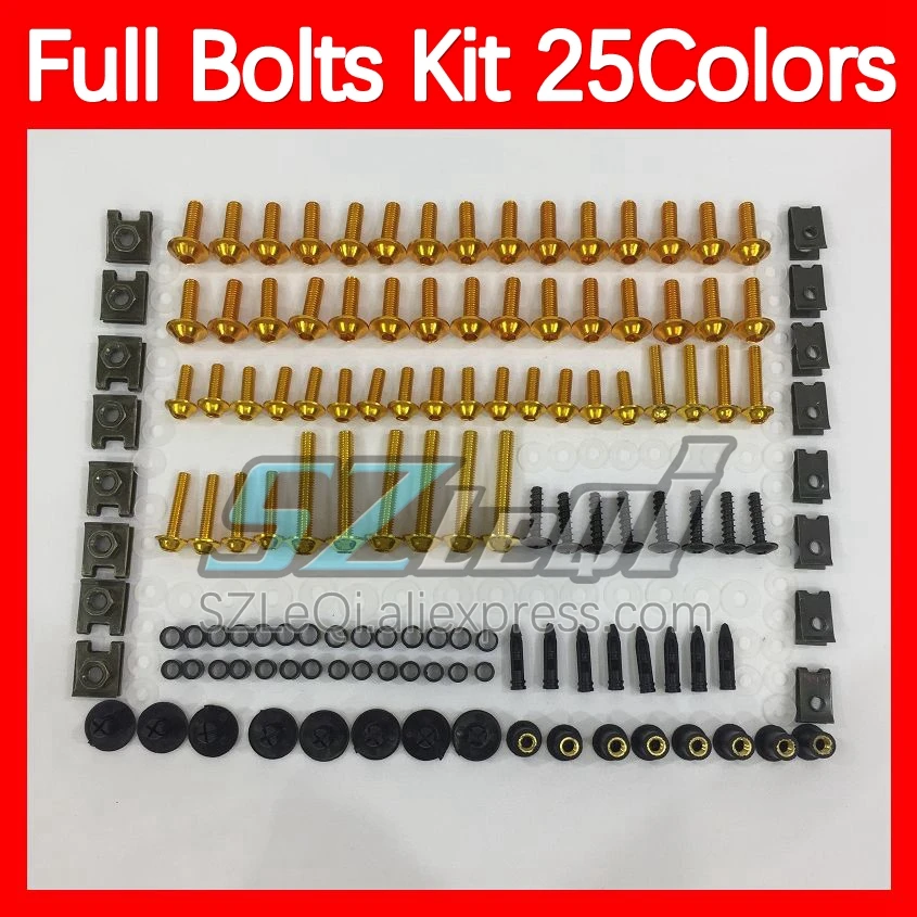 Fairing Bolts Full Screw Kit For KAWASAKI NINJA ZZR1400 1400 ZZR-1400 2006 2007 2008 2009 2010 2011 Body Bolt Screws Nuts 268ps