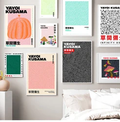 Yayoi Kusama Pumpkin Abstract Nordic Posters And Prints Modern Wall Art Canvas Painting Gallery Decor Pictures For Living Room