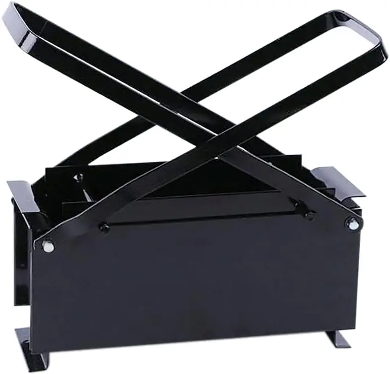 Paper Log Briquette Maker with 2 Carry Handles, Fire Free Eco Recycle Newspaper Brick Fuel Burning Press Machine