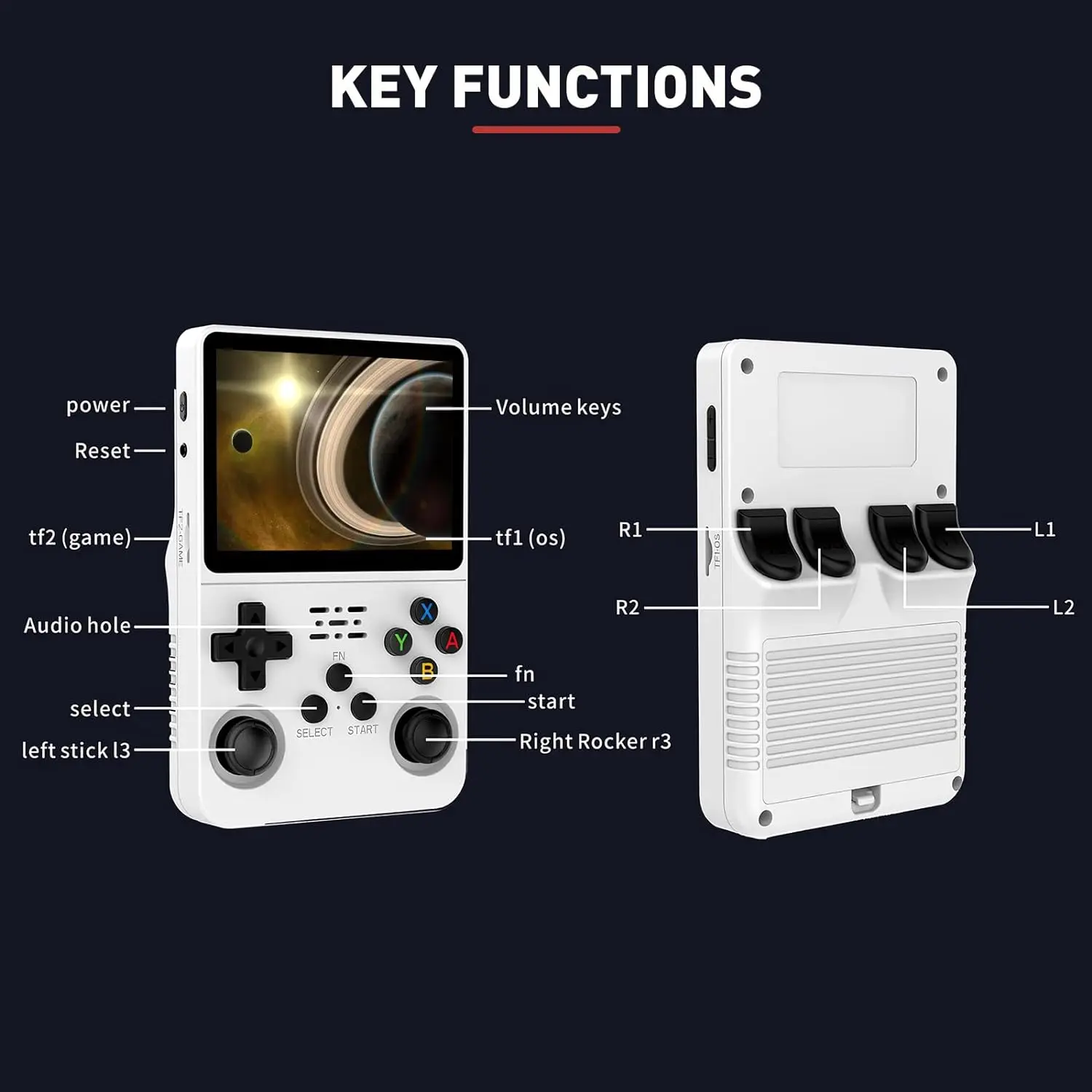 R36S Consola Portatil ريترو وحدة تحكم ألعاب فيديو محمولة وحدة المعالجة المركزية RK3326 64G 128G المحاكي R36s مشغل الألعاب
