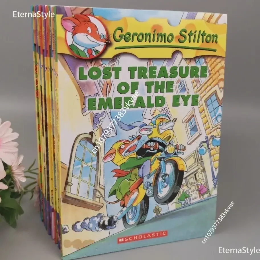 Mouse Reporter Books 1-10 Geronimo Stilton English Chapter Bridge Comic Books Children's Stories Picture Books