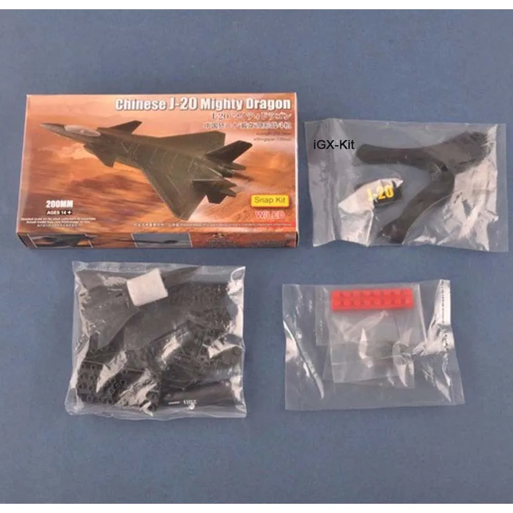 

Trumpeter 81902 PLAAF J20 J-20 Mighty Dragon Fighter Plane Aircraft Assembly Handcraft Plastic Model Building Kit