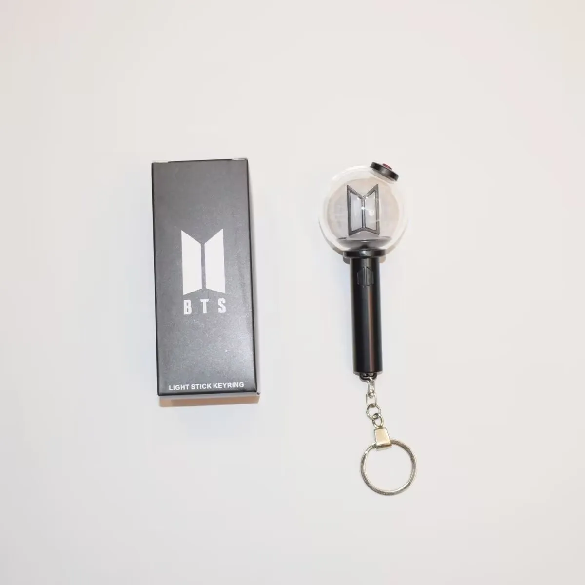 In Stock Mini Kpop Army Ver 4 Lightstick Light Up Glowing Pendant Keychain Keyring For Fans Concert Portable Decoration Gifts