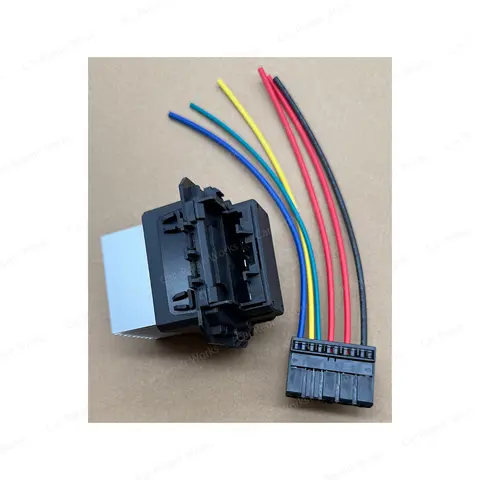 Wiring Harness and 6441FB Heater Blower Fan Resistor Rheostat Module 6441AF For Citroen C4 DS4 C5 Peugeot 308 508