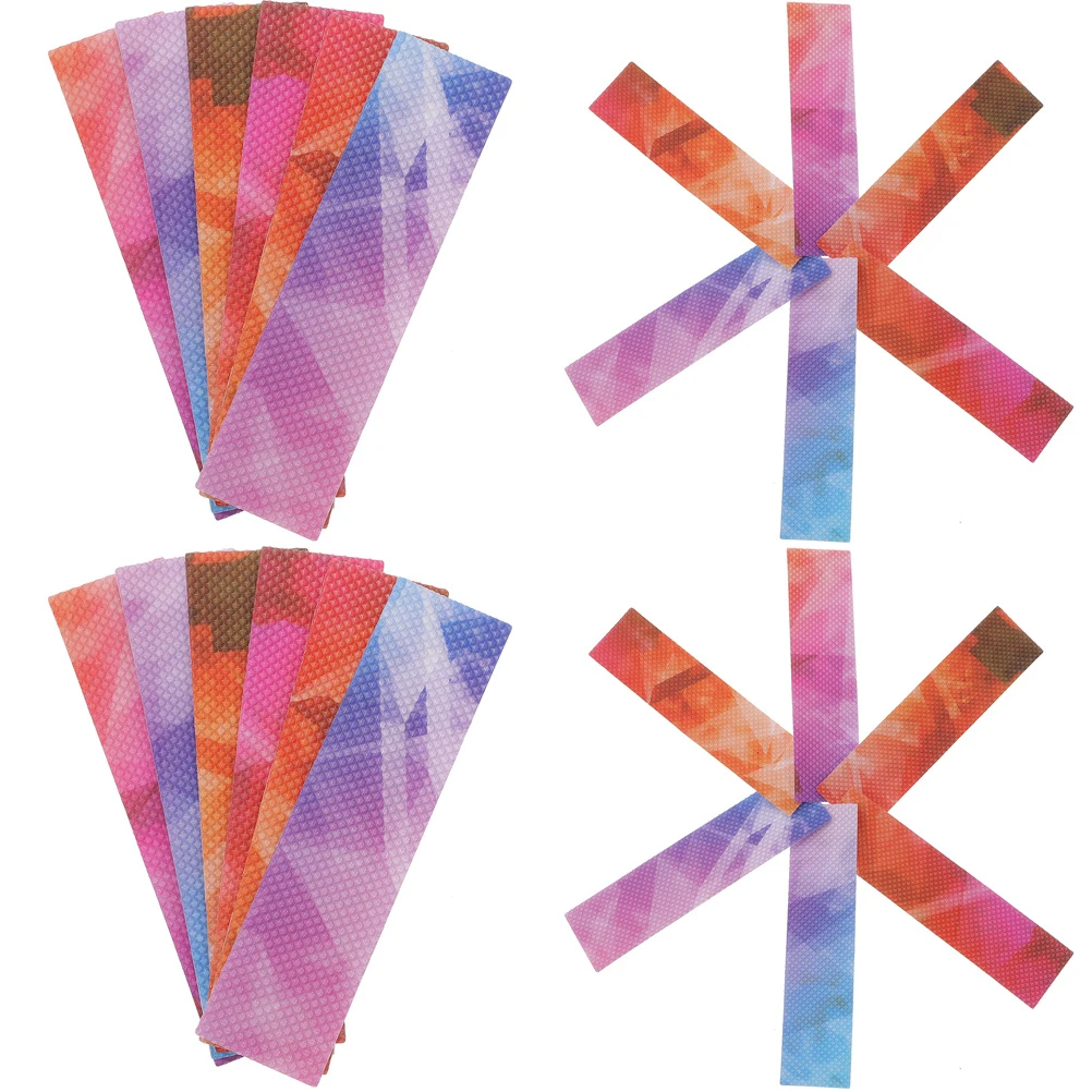 

24pcs Anti-Stress Relief Stickers Rough Texture Sensory Strips For Desk Phone Back Adhesive Sticky Decals Pressure Reducing Tool