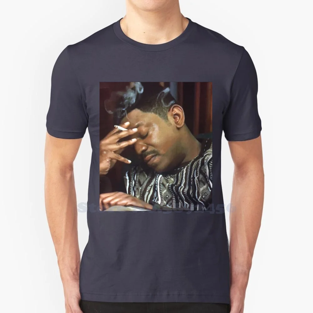 Mekhi Phifer Meme Smoking Reaction Gif Head Down Eyes Closed The Bobby Brown Story 100% cotton T-Shirt Men And Women