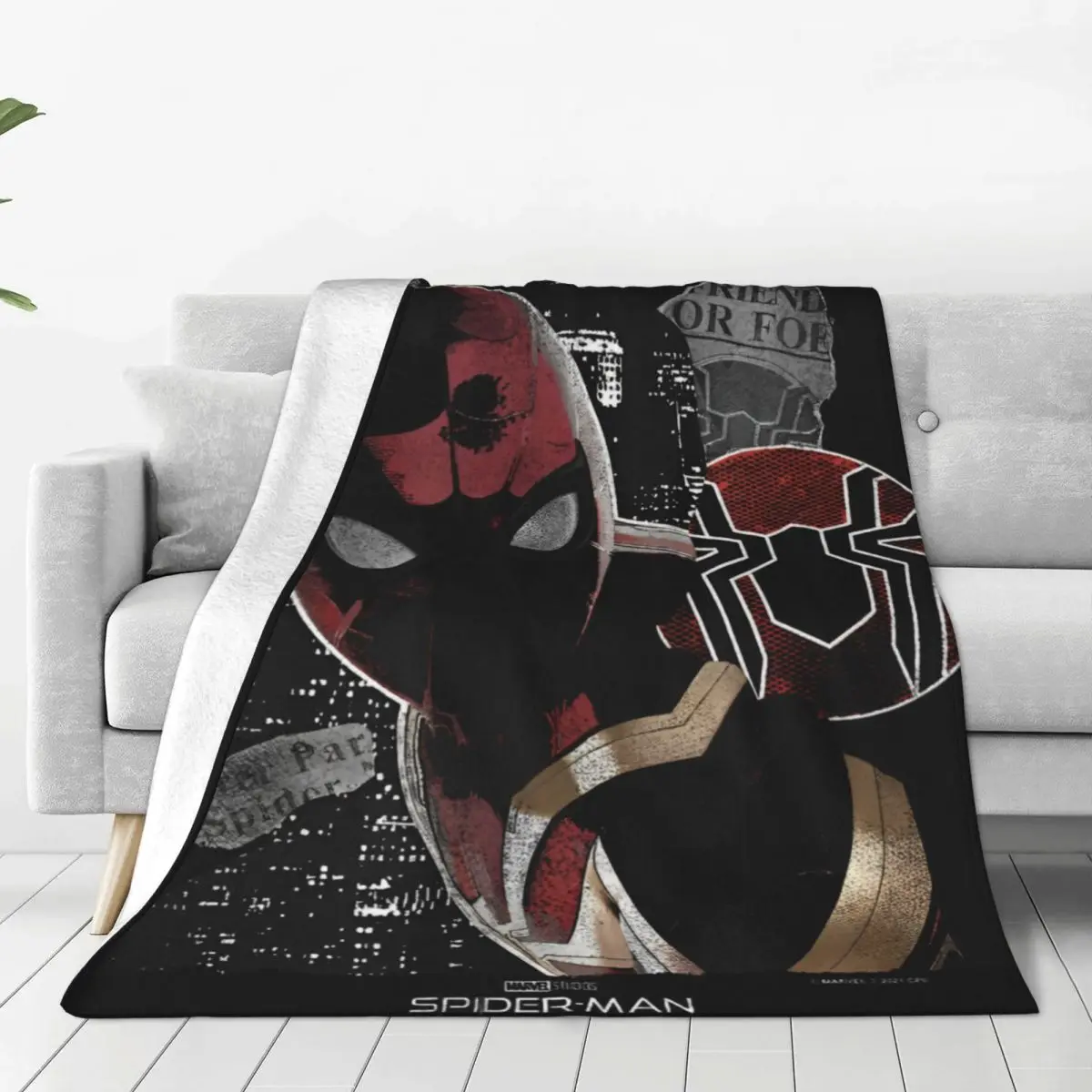 Spider-Man No Way Home Who Is Spider-Man Flannel Blankets Warm Throw Blanket for Couch Bed Camping  Bedspread Sofa Bed Cover