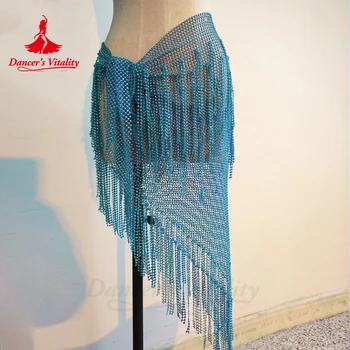 Belly Dance เครื่องแต่งกายสําหรับผู้หญิง AB หิน Oriental เอวพู่ก้นผ้าพันคอกระโปรงหญิง Belly เต้นรําผ้าพันคอสะโพก