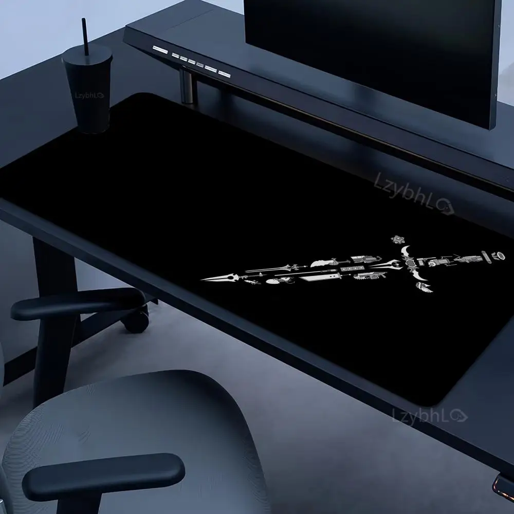 

Weapons Swords Mouse Pad Large Gaming Rubber Mousepad XXL Non-slip Durable Table Mat Office accessories keyboard Long Mousepads